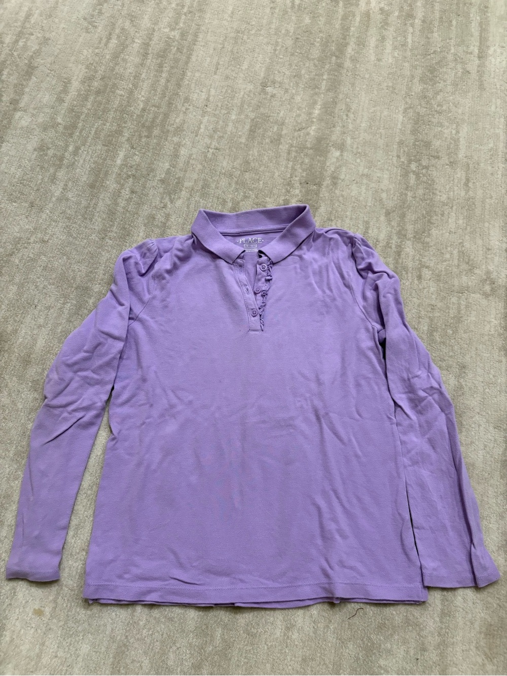 The Children's Place Purple Long Sleeve Polo Shirt. Size L (10/12)
